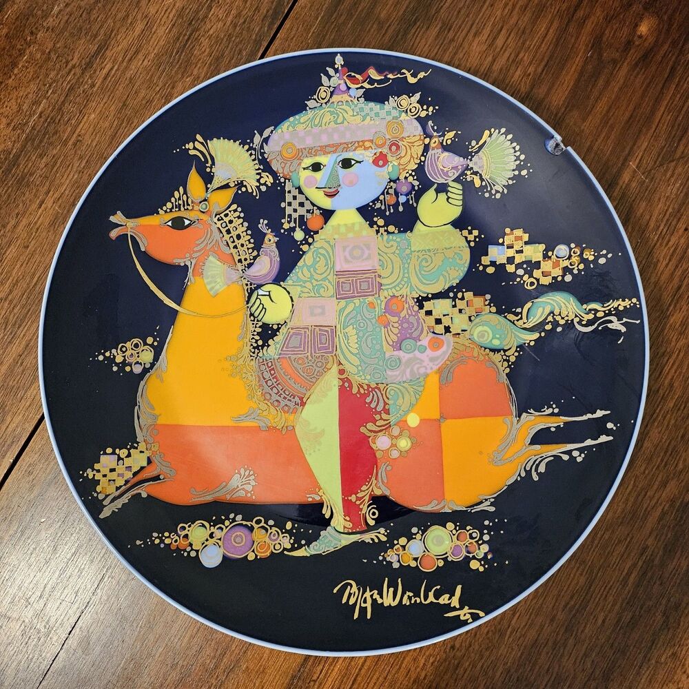 Rosenthal Studio Line Bjorn Wiinblad Wall Plate 13" Germany Signed Magic Horse A